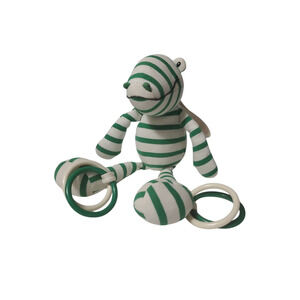 Little JellyCat Alligator Green White Stripes Crocodile 11" Baby Plush